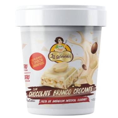 Imagem de Pasta de Amendoim Integral (1000g) La Ganexa, Chocolate Branco Crocant