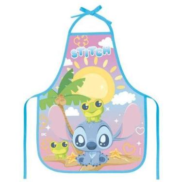 Imagem de Avental escolar decorado stitch kids 49x39cm vd dac