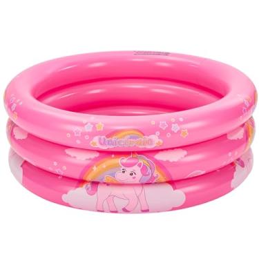 Imagem de DM Toys Piscina Inflável Infantil 66L Unicórnio