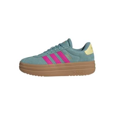 Imagem de adidas Tênis feminino Vl Court Bold, Verde-azulado/rosa choque/amarelo pó, 39