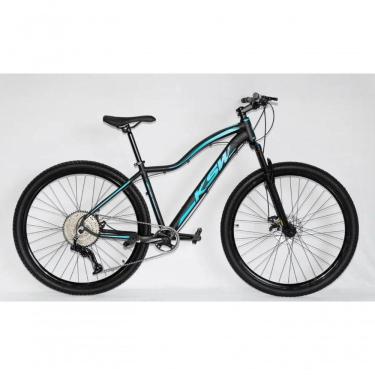 Imagem de Bicicleta Aro 29 Ksw Mwza Feminina Alumínio 12v Kit 1x12v Pedivela Single K7 11-50 Freio A Disco - Preto-azul Tam. 15