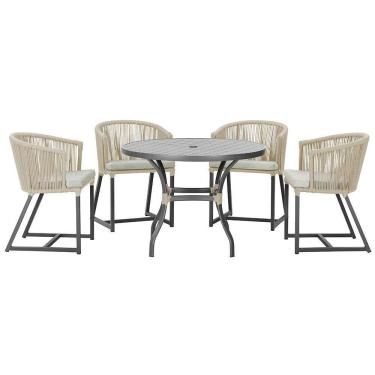 Imagem de Mesa Com 4 Cadeiras E Noronha Estofado 3 Trama Original Rami