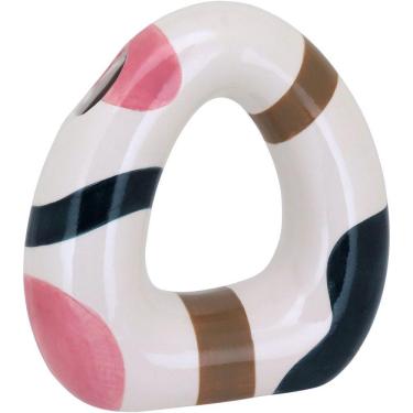 Imagem de Vaso Decorativo Enfeite Casa Cerâmica 19x18x18cm Color