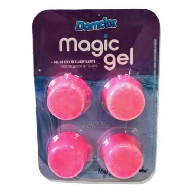 Imagem de Magic Gel Domclor Neutralizador Clarificante Piscina 160g 4 Peças