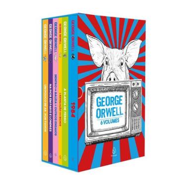 Imagem de Box George Orwell com 6 livros, poster e marcador de pagina - Editora 