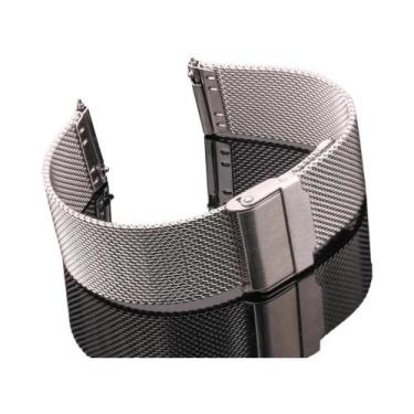 Imagem de Pulseira De Relógio Unissex Em Malha Milanesa De Aço Inoxidável 16mm 1