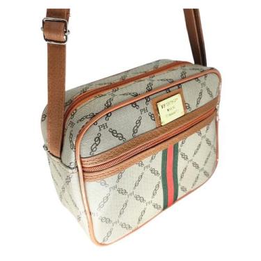 Imagem de Bolsa feminina transversal pequena de ombro estampa premium - glamour,