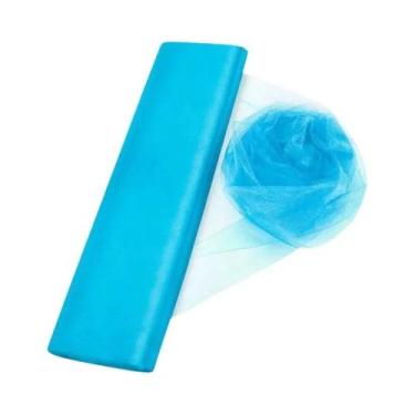 Imagem de Rolo De Tule De Organza Cristal 510m Tecido Transparente Para Decoraçã