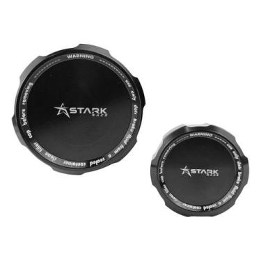 Imagem de Kit Tampa Reservatorios Fluido Freio Yamaha R6 R-6 R 6 - Stark Race, P