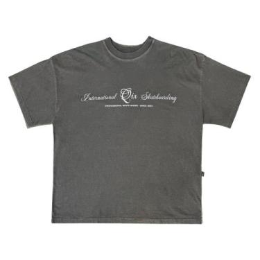 Imagem de CAMISETA QIX BOX INTERNACIONAL SKATEBOARDS Cor:Preto EstonadoTamanho:G