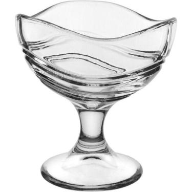 Imagem de Jogos 6 Taças Sobremesa Home&co Vidro 280ml 12x12x12cm Transparente - 