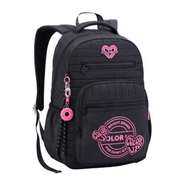 Imagem de Mochila De Costas Color Up Meninas Juvenil Escolar Glitter - Seanite, 