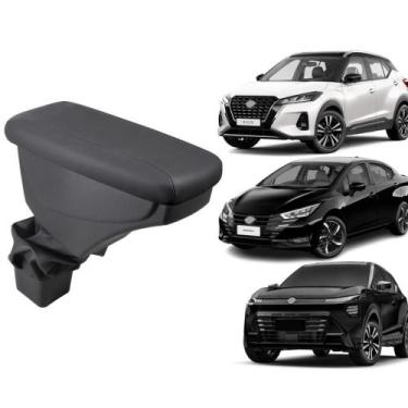 Imagem de Apoio De Braço Nissan Kicks Couro Grafite Sem Costura - GPI Automotive