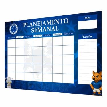 Imagem de Quadro Planner Organizador Semanal Parede Mensal Cruzeiro - DC Express