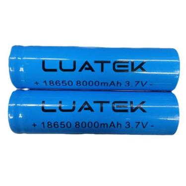 Imagem de 2x Bateria 18650 8000mah 3,7v Pilha Recarregável Sem Pino Qualidade Pr