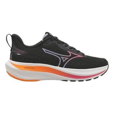 Imagem de Tênis Mizuno Base Ride - Feminino - Preto-Laranja, 38