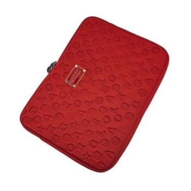 Imagem de Capa case protetora notebook 14" Tablet Classic 21203, Vermelho