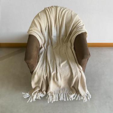 Imagem de Manta Para Sofá Cama Casal Gigante 100% Algodão Protetora e Decoração 
