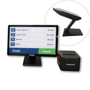 Imagem de Kit Computador All-in-One Touchscreen 15.6" Full HD 8GB 128GB Impresso