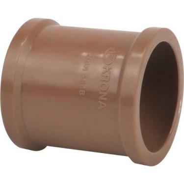 Imagem de Luva Soldável 50 Mm 439 Marrom Krona - Pvc Para Condução De Água Fria 