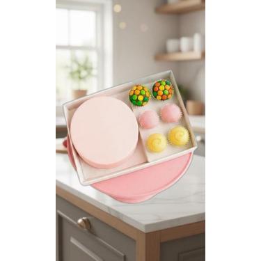 Imagem de 10 Caixas para Bentô Cake e 6 Doces em Papel Duplex - Congratulations 