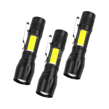 Imagem de Lanterna Mini LED Recarregável USB Portátil Luz COB De Alta Potência À