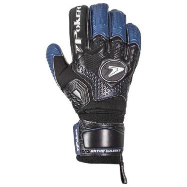 Imagem de Luva Futebol de Campo Profissional Ortho Vulcan II - - Poker, Preto, M