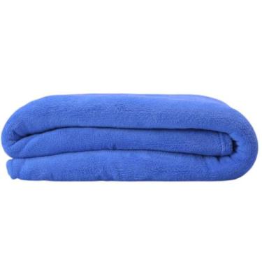 Imagem de Cobertor manta microfibra fleece 1,80 x 2,0 - CASA DONA, AZUL, CASAL