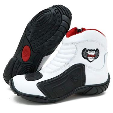 Imagem de BOTA MOTOCICLISTA 33AO46 COURO BORRACHA 283 BRANCO FLOATER (45, 283 BRANCO FLOATER)