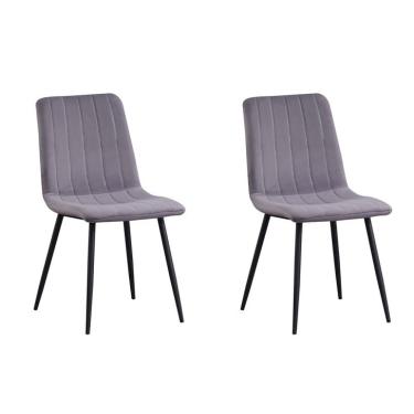 Imagem de Conjunto com 2 Cadeiras Adriana Cinza