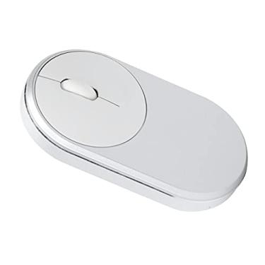 Imagem de Mouse USB, Mouse sem fio Design de rolete de 4 vias 2.4 GHz Frequência de transmissão sem fio 2.4 GHz Mouse Bluetooth carregável sem fio para Office for Home(Cinza prateado)