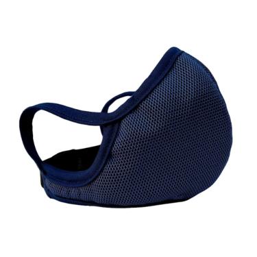 Imagem de 12 Máscaras Para Esporte Tecido Lavável 3 Camadas Colmeia Azul G