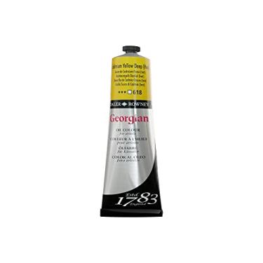 Imagem de Daler Rowney Tinta a óleo georgiana amarelo cádmio profundo tubo de 225 ml - Tintas de arte para papel em tela e mais - Materiais de pintura a óleo para artistas e estudantes - Tinta a óleo de artista para qualquer conjunto de habilidades