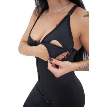 Imagem de Body Modelador Com 2 Barbatanas Amamentação Pós Parto (M20)