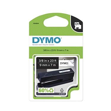 Imagem de DYMO Etiquetas D1 para etiquetadoras LabelManager, impressão preta em fita branca, rolo de 9,5 cm x 60 cm, autoadesivo