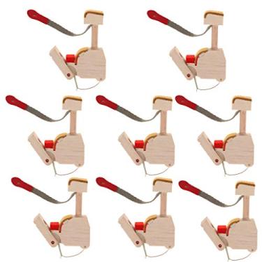 Imagem de simhoa 8 peças de bumbum de martelo de piano de madeira para peças de piano vertical/verticais