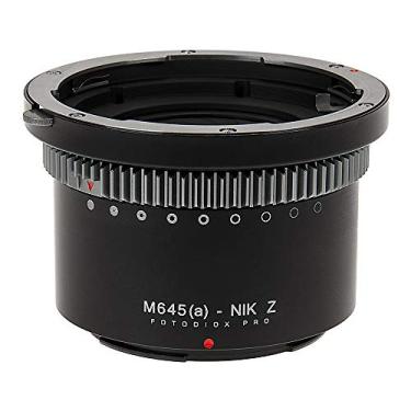 Imagem de Adaptador de montagem de lente Fotodiox Pro IRIS compatível com lentes Mamiya 645 AF/AF-D para câmeras Nikon Z-Mount
