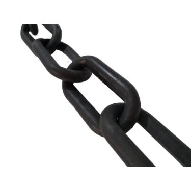 Imagem de 10 Mt Corrente Plástica Calha Chuva Decoração Elo Extra Grande Preta