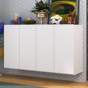 Imagem de Aparador Buffet 4 Portas Suspenso Alemanha Multimóveis BR3594 Branco