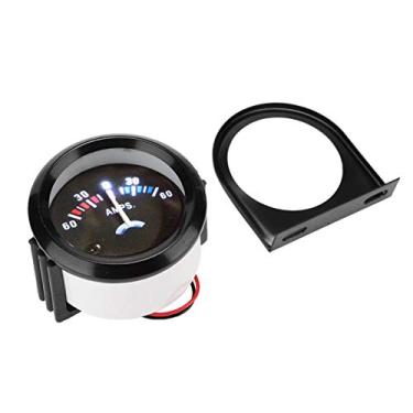 Imagem de Para Amperímetro Digital de Carro DC, 5 cm 52 mm DC 12 V Amperímetro de Carro Voltímetro 60-0-60A AMP Medidor de Volts Automotivo para Carro Veículos ABS Preto
