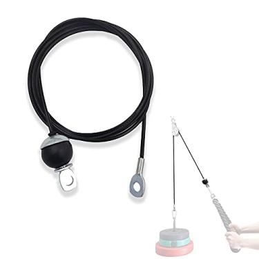 Imagem de J Bryant Cabo de reposição de academia de ginástica, cabo de polia de fitness, grosso de 0,2 polegadas/5 mm, corda de fio de aço resistente para acessórios de máquina de polia de ginástica em casa