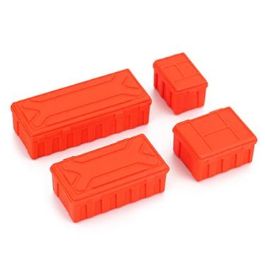 Imagem de MOOKEENONE 4 Pcs RC Plastic Garage Storage Box RC Crawler 1/10 Scale Accessories Decoration