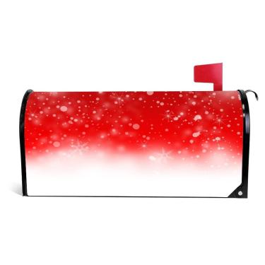 Imagem de Vantaso Capa de caixa de correio magnética da Branca de Neve de Natal Bem-vindo decoração de casa capas de caixa de correio para grandes 64,7 x 52,8 cm capa de caixa postal envoltório jardim decoração ao ar livre