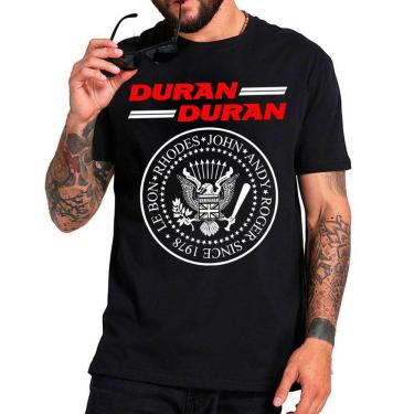 Imagem de Camiseta camisa Duran Duran, rock new wave anos 80, exclusiva unissex