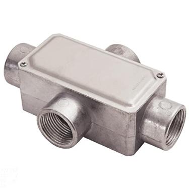 Imagem de Condulete fixo 1" tipo "x" - com tampa / rosca bsp / sem pintura REF.: 56109023