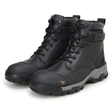 Imagem de Bota Coturno Masculina Couro Liso Dia a Dia Trilhas e Caminhadas Power Grip