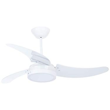 Imagem de Ventilador Búzios Max Com Lustre LED 3P, Tron, Branco, 220 V