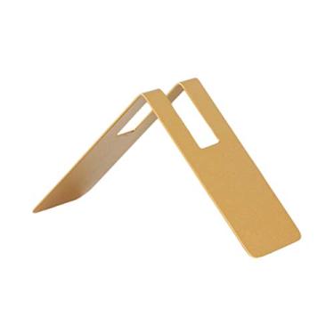 Imagem de Suporte de filtro de café de aço inoxidável, base de papel para papel dispensador em forma de cone triangular (dourado)