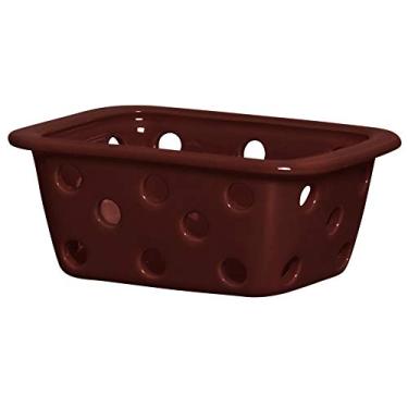 Imagem de Cestinha Retangular Vasada Ceramicas Pegorin Marrom