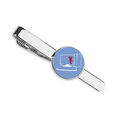 Imagem de Caixa de computador girafa teclado gravata clipe de gravata para presente homem de negócios